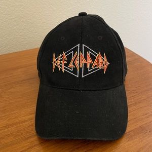Def Leppard X Black Baseball Hat
